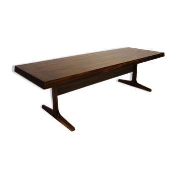Table basse en bois de rose des années 1960