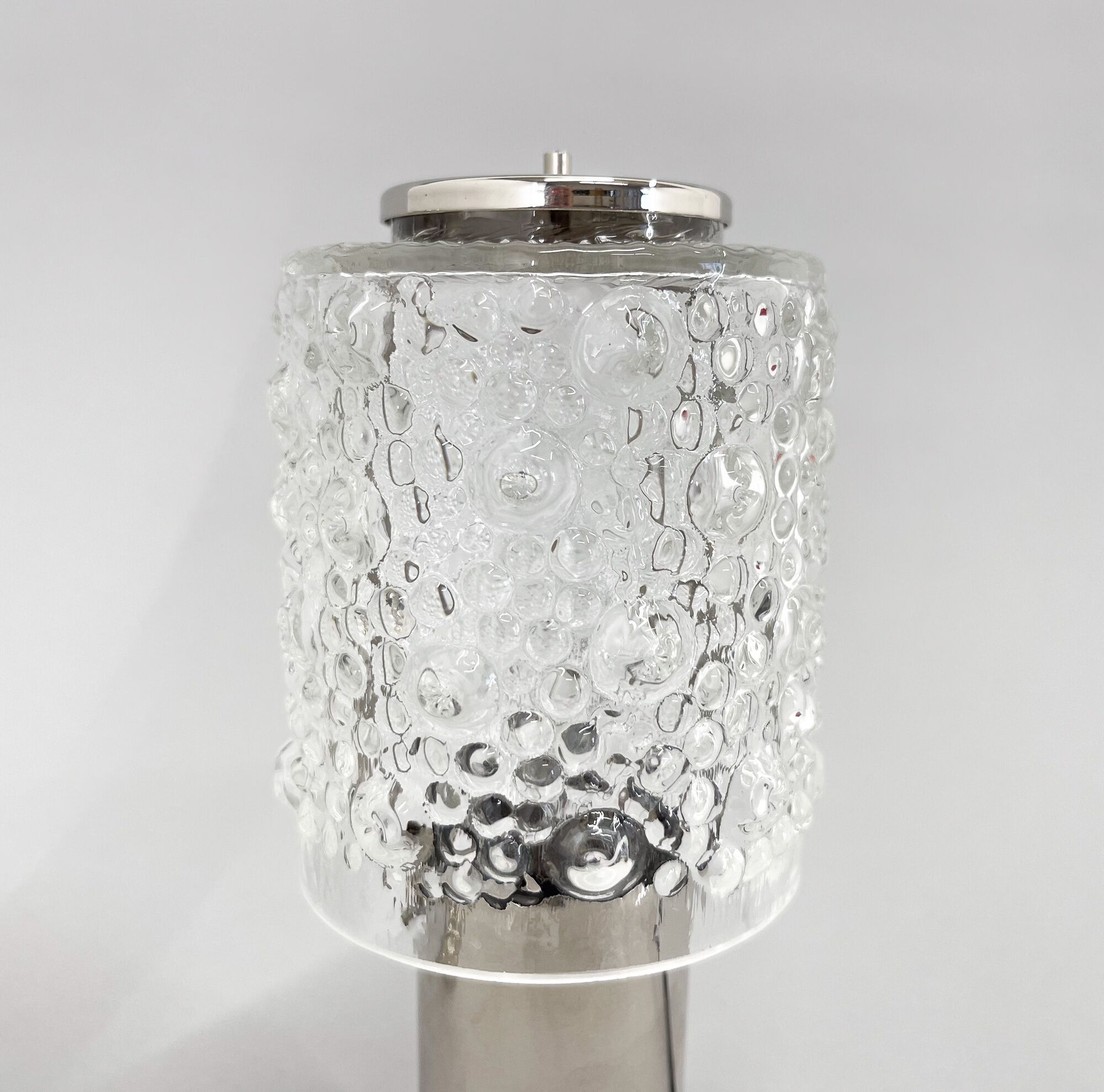 Pair of Mid-Century Chrome Table  Lamps, Kamenicky Senov, 1960's