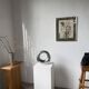 Round aluminium loop vase