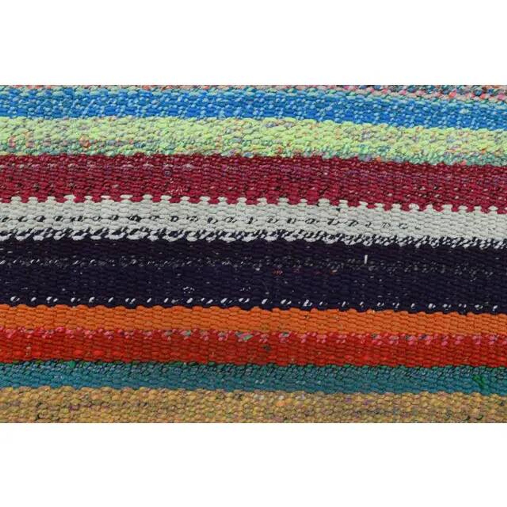 Vintage Turkish Oushak Handmade Wool & Cotton Runner Rug 46x523