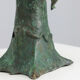 Patinated bronze baobab tree sculpture with birds, signed TM, 1980s