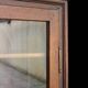 Elegant 18th century solid oak display cabinet.