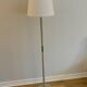 wood and brass floor lamp - Sweden 1950s/60s