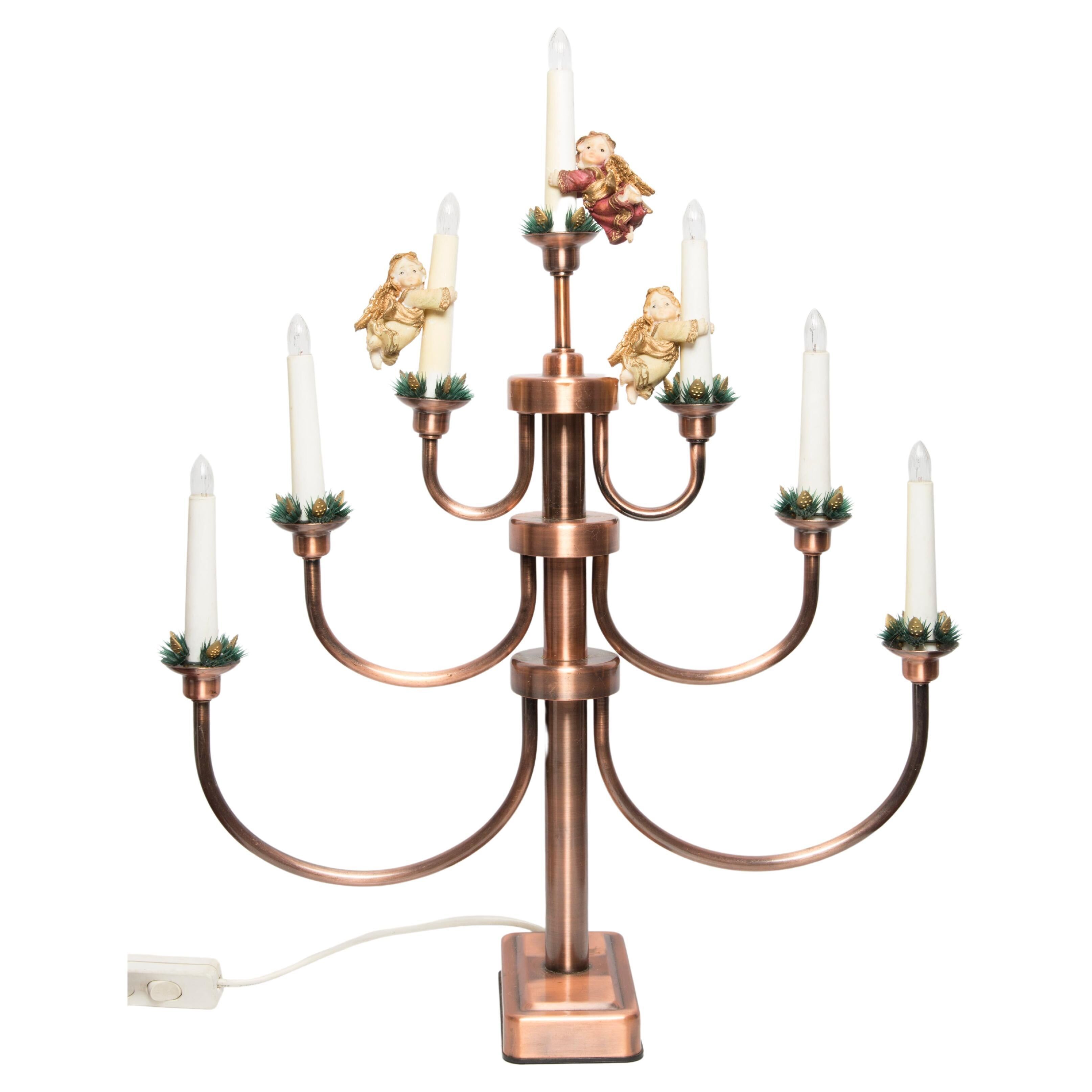 Lampe de table Mid Century White Angels
