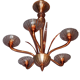 Lustre Améthyste (signé) Murano Vers 1940-50