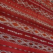 Old Zemmouri Kilim, Faltwoven Berber Rug, Handmade Moroccan Carper, Home Decor