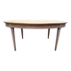 Oval Louis XVI dining table in cherry wood.