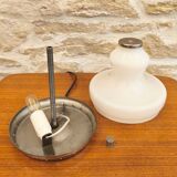 Pair of glass table lamps, Italy, 1960