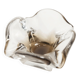 Cendrier murano carré 1960 transparent et marron