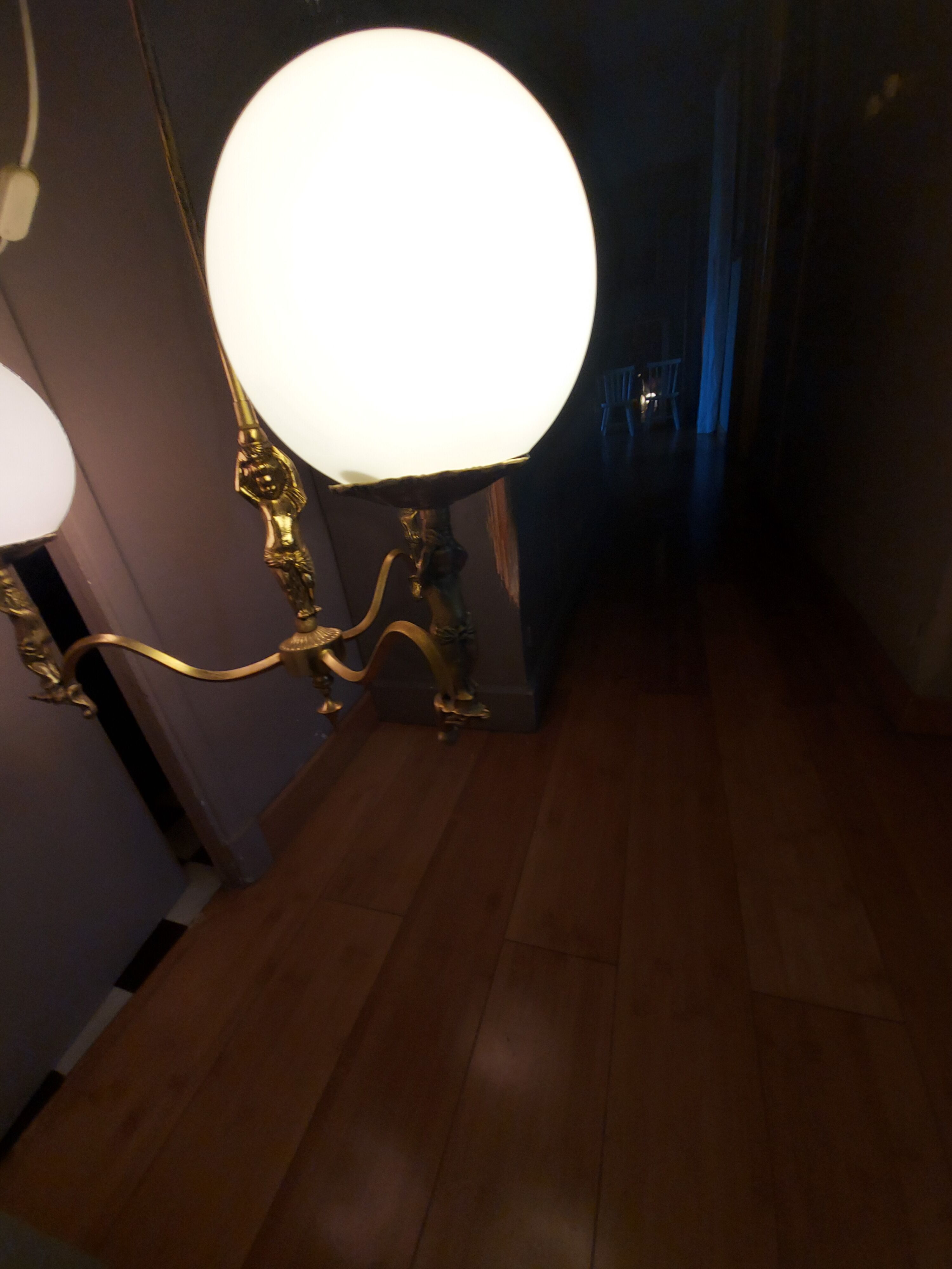 60'S vintage brass chandelier, Cherubin