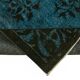 Overdyed Wool Vintage Handmade Carved Rug 169 cm x 288 cm