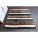 Vintage Turkish Hand-Knotted Wool Cotton Beige Kilim Area Rug 127x140