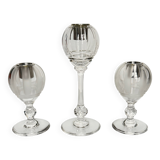 Saint Louis Crystal Candlesticks | Set of 3 | 20th Century