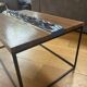 Walnut straw coffee table