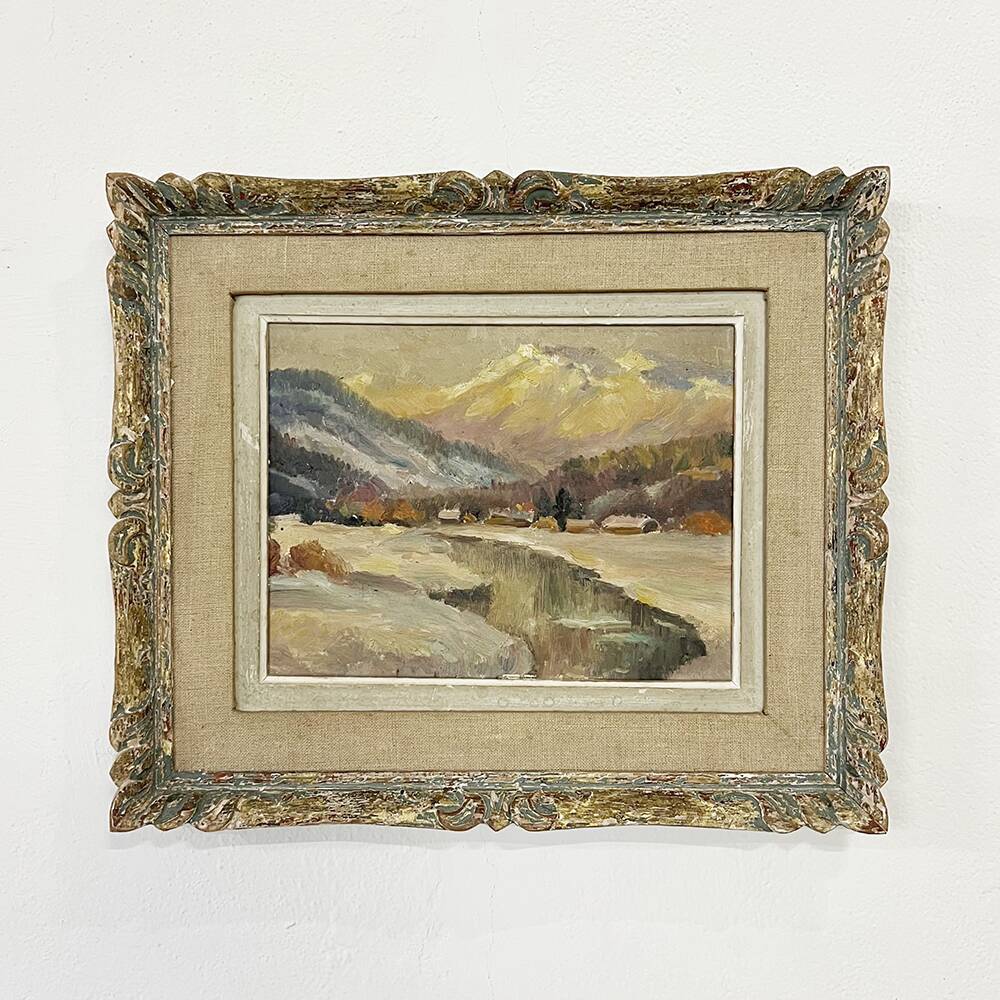 Tableau "Village de montagne"