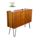 Small sideboard on hairpin legs, teak, 1960s
