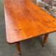Large Alsatian bistro coffee table in fir French bistro table 1930