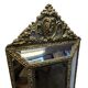 Richly Decorated French Cushion Mirror From The early 19th Century
