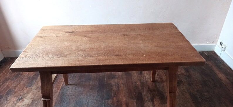 Antique oak table and compass legs