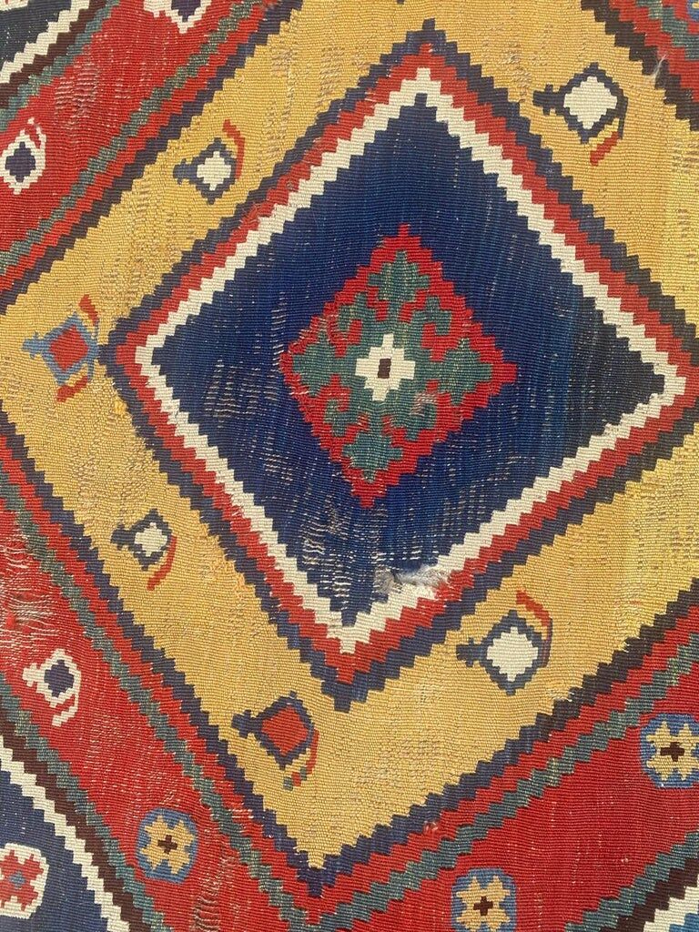 Kilim Qashqai ancient tribal 300x145 cm
