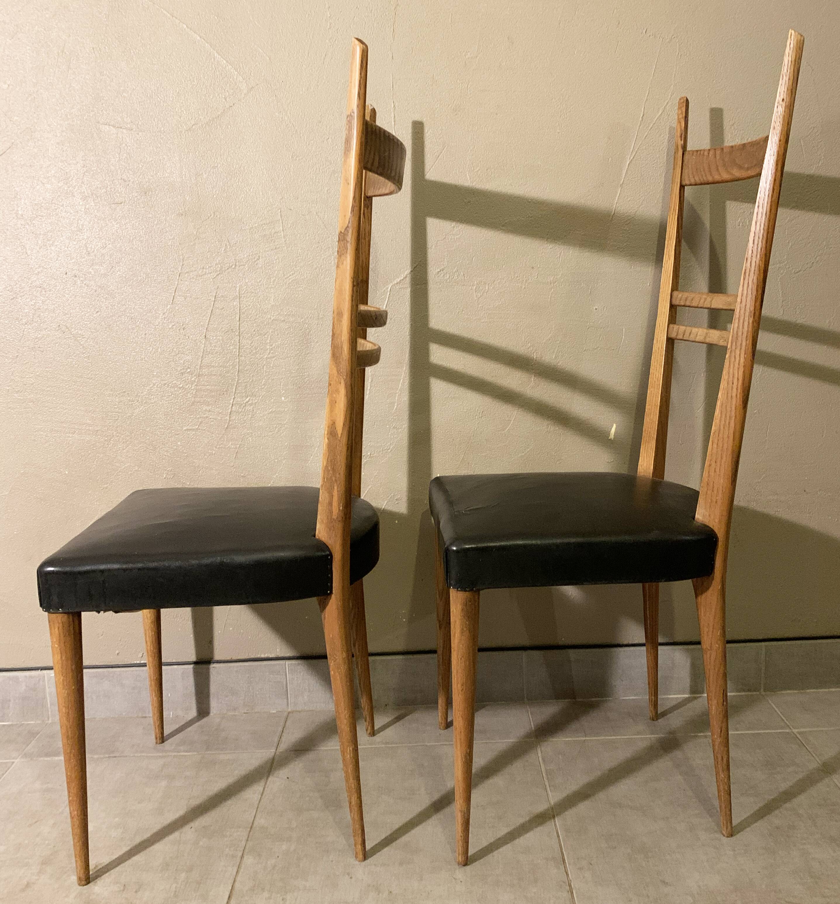 Pair of Italian chairs from the 1950s