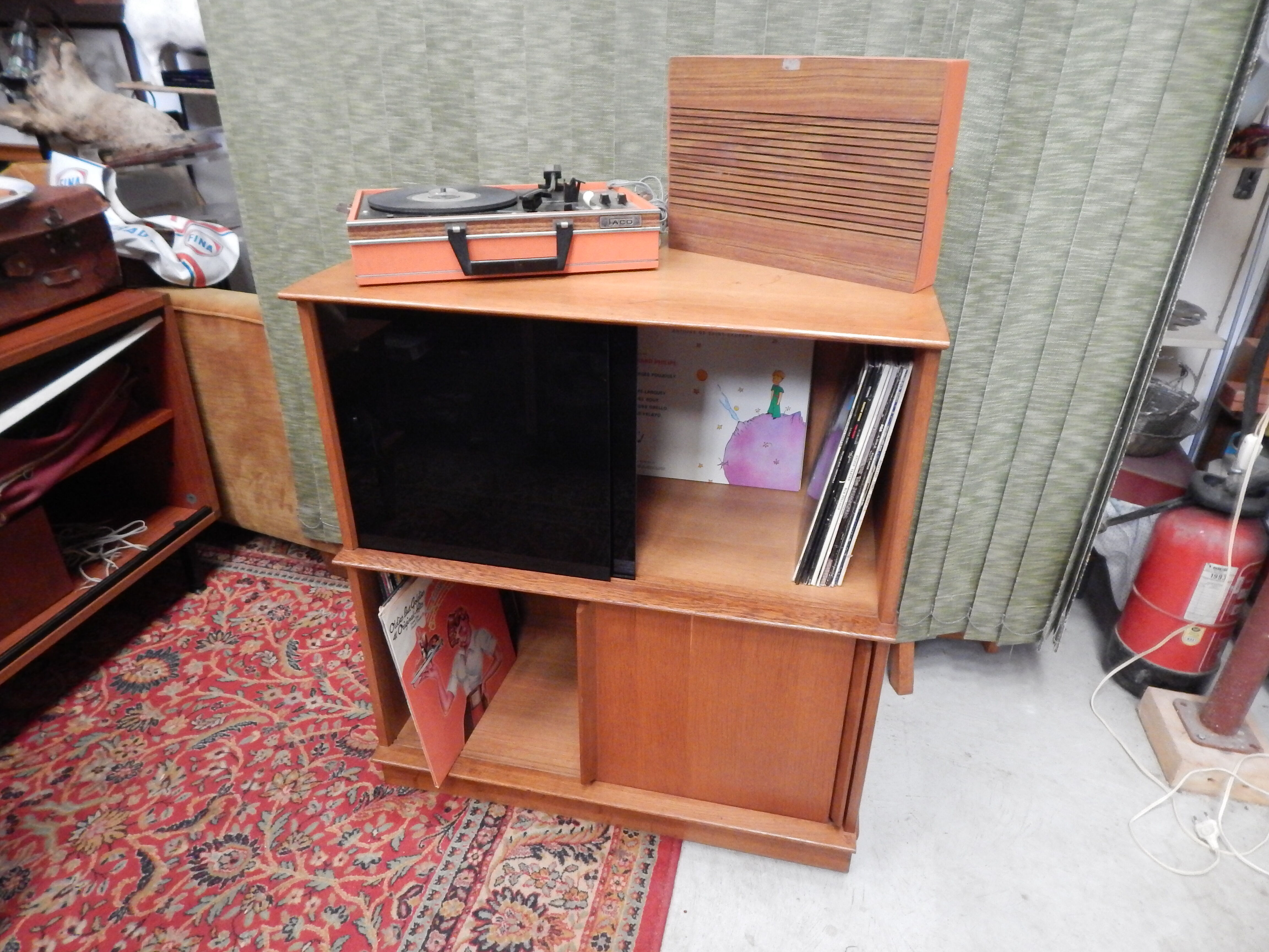 Meuble range vinyle vintage edition Oscar année 50/60