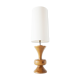 Large vintage turned wooden lamp