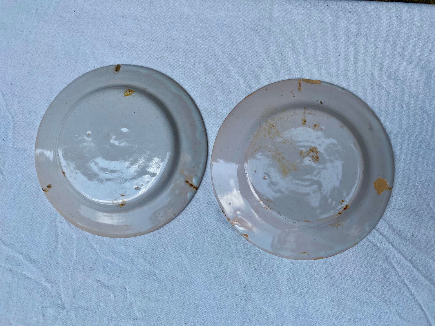 Old decorative Breton plates