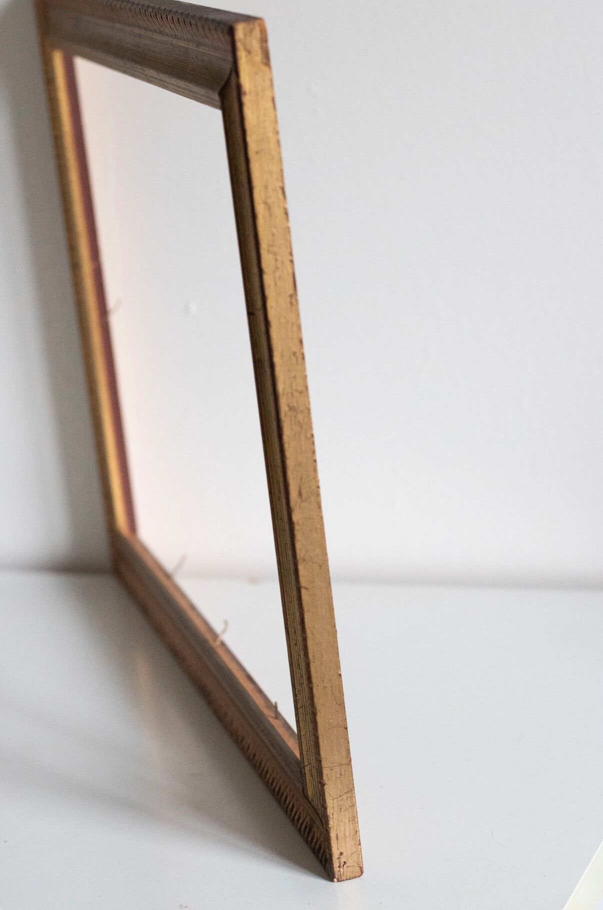 Old gilded wooden frame