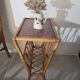 Rattan glass magazine holder