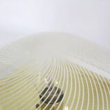 Pair of 80s sconces, white spiral decoration.