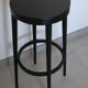 2 black baumann stools 785mm