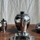 Tea set including teapot, milk jug, sugar bowl and butter dish