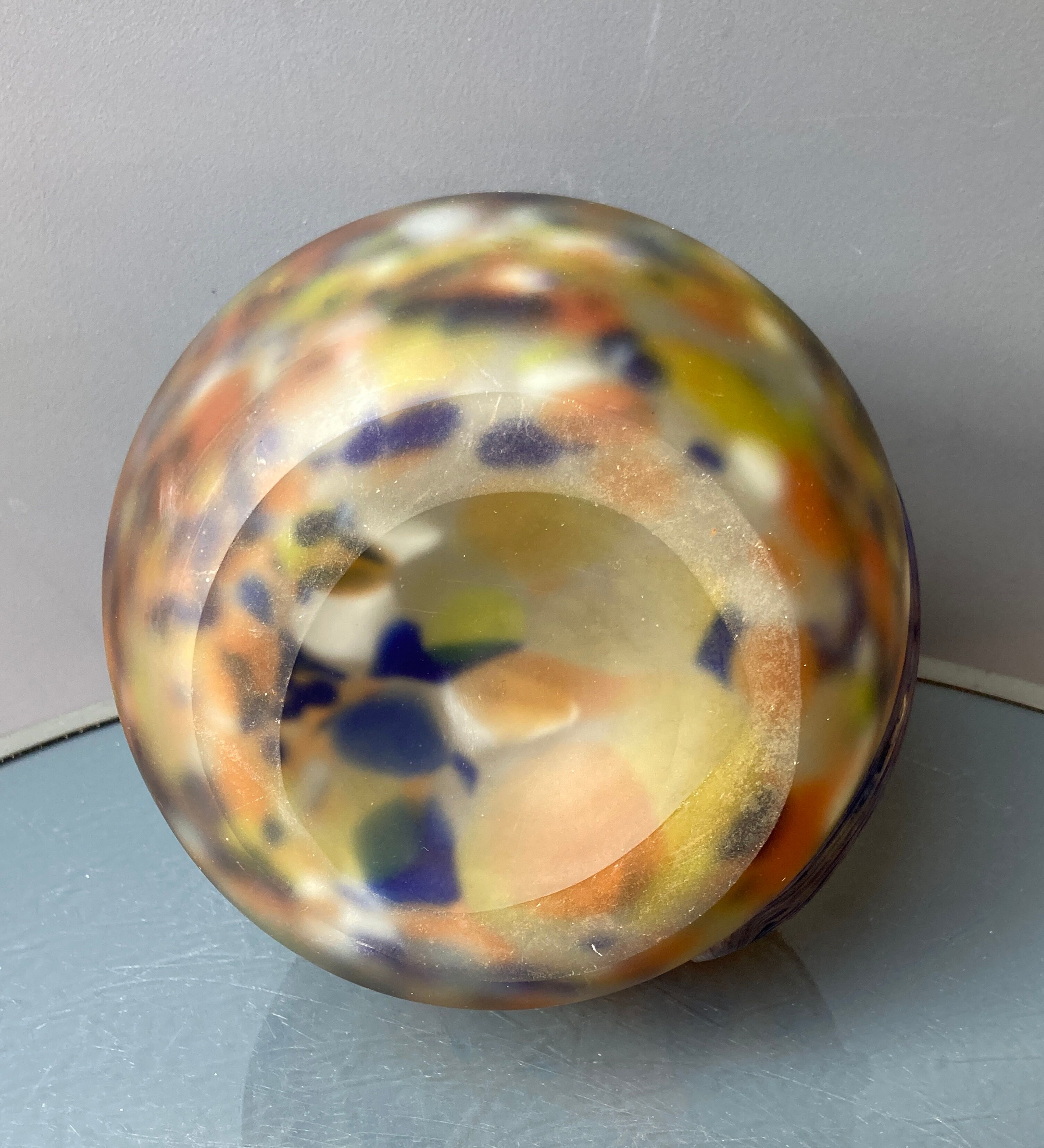 Art Deco vase in glass paste - Muller Frères Luneville