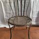 Chaise de jardin en fer peint XIXe