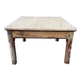 Raw wood coffee table