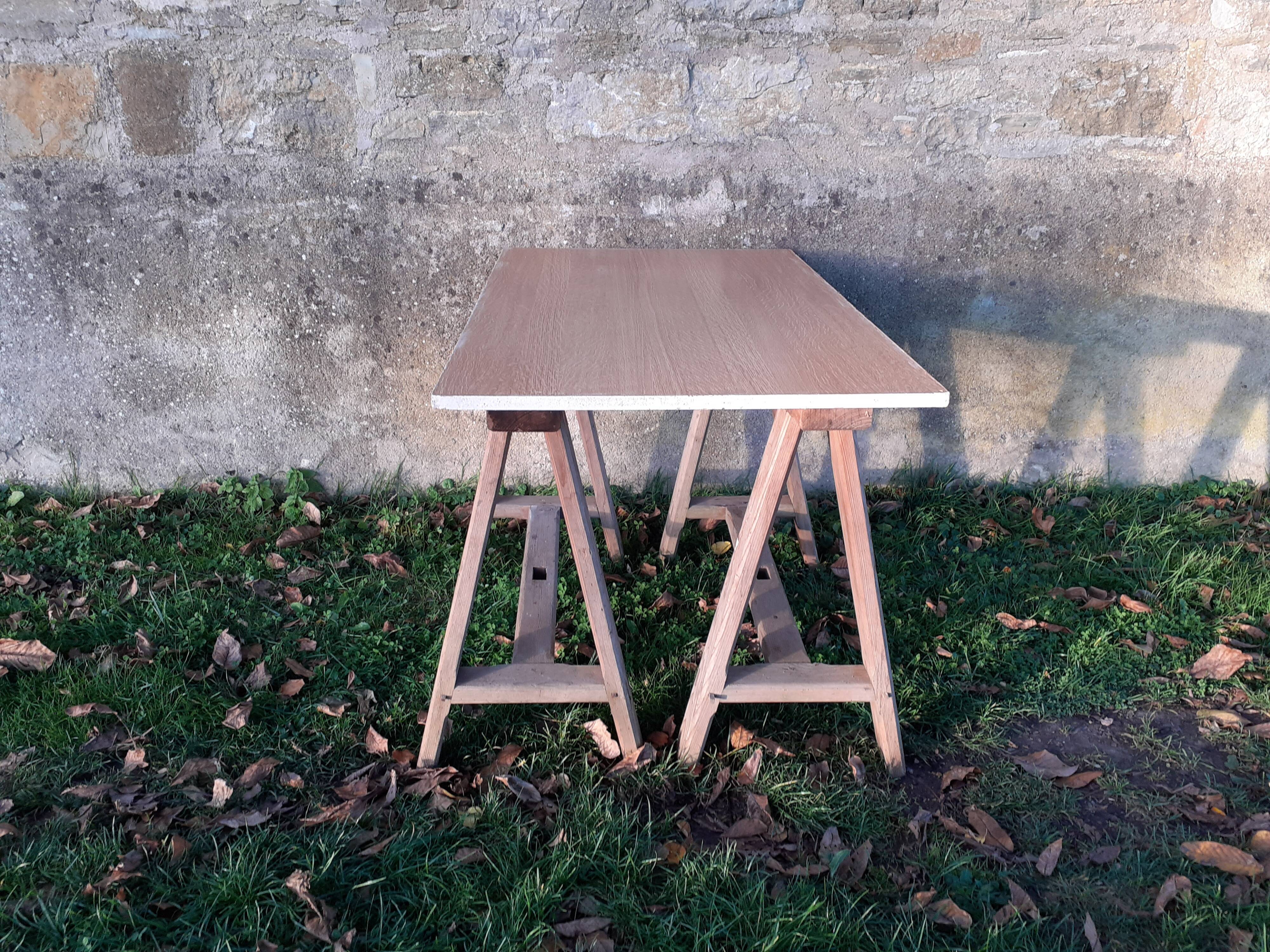 Vintage trestle desk