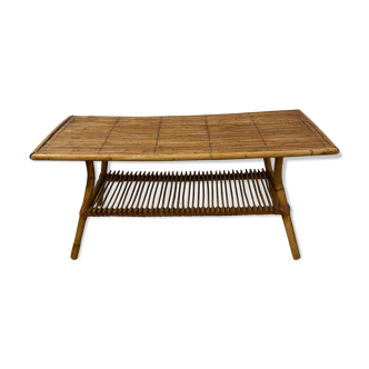 Rattan coffee table