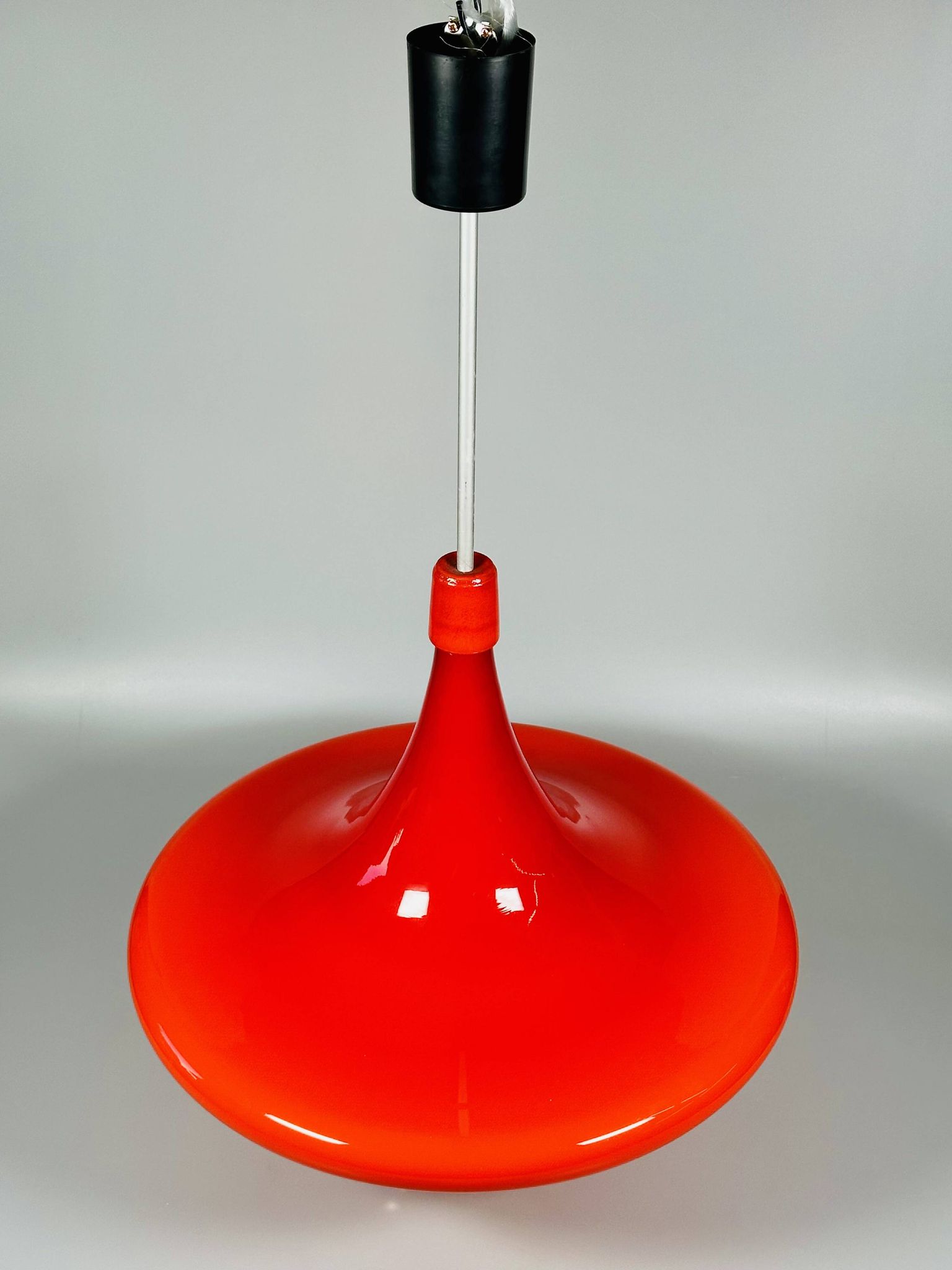 1960s/70s UFO Ceiling Lamp Hanging Lamp by Doria Leuchten Glass Space Age