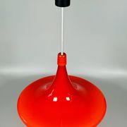 1960s/70s UFO Ceiling Lamp Hanging Lamp by Doria Leuchten Glass Space Age