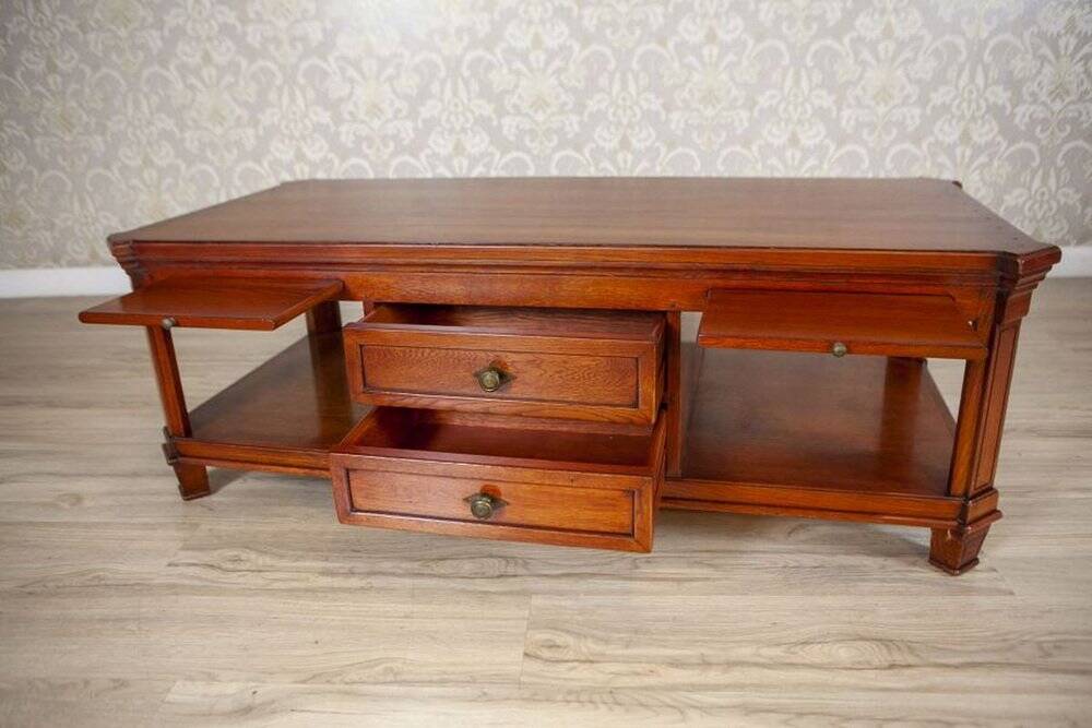 Mid. 20th Century Oak Coffee Table with Drawers