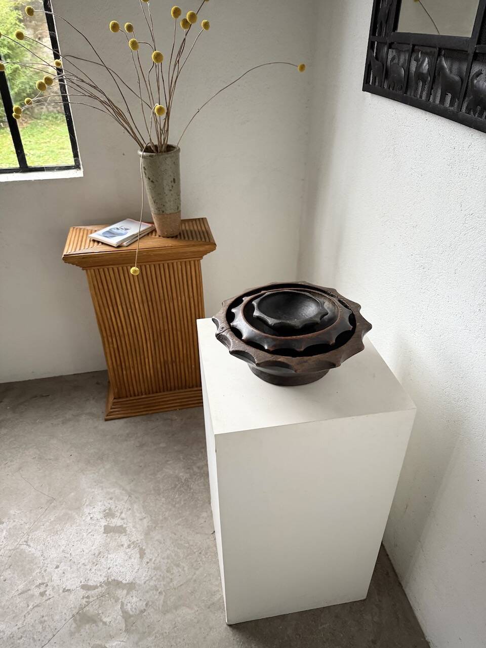 Brutalist wooden dishes, Savoyard popular art.