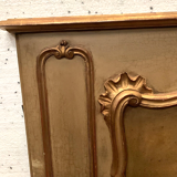 Louis XV style trumeau in patinated and gilded wood XX century