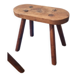 Pair of solid oak stools