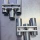 Pair of Gaetano Sciolari tubular chrome wall sconces, Italy 1970s