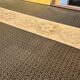Vintage Handmade Muted Beige and Brown Long Hallway Runner
