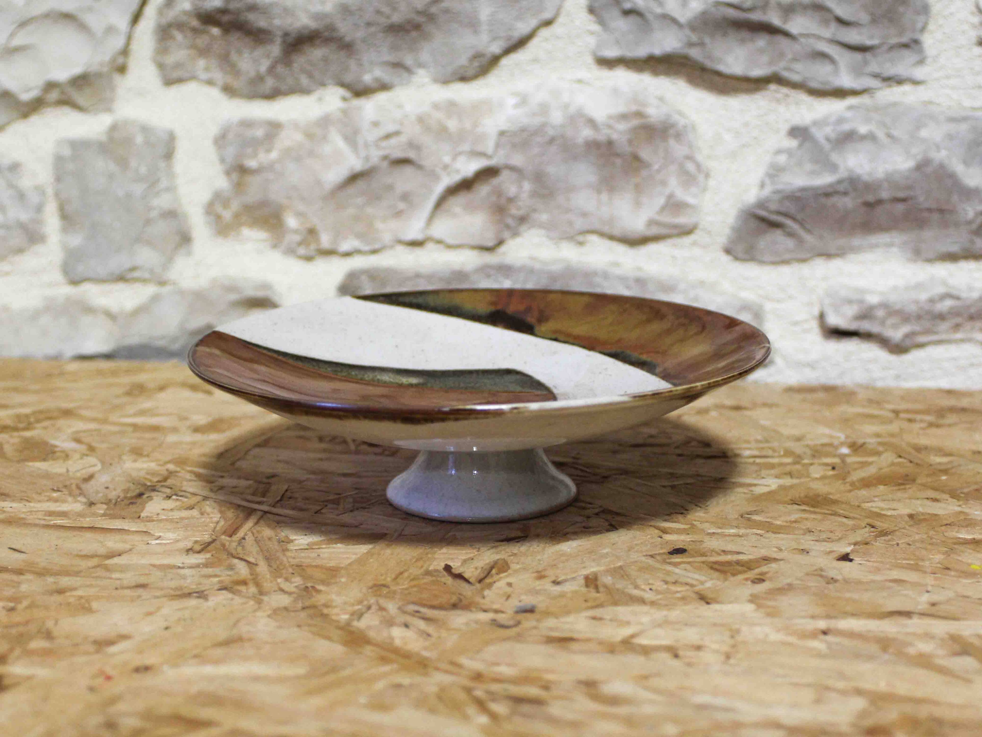 Ceramic footed bowl Alain Fichot La Margelle