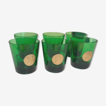 Set de verres effigies roi de France vintage