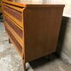 Commode vintage osier tressé
