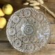 Coupe à fruits en verre ciselé 